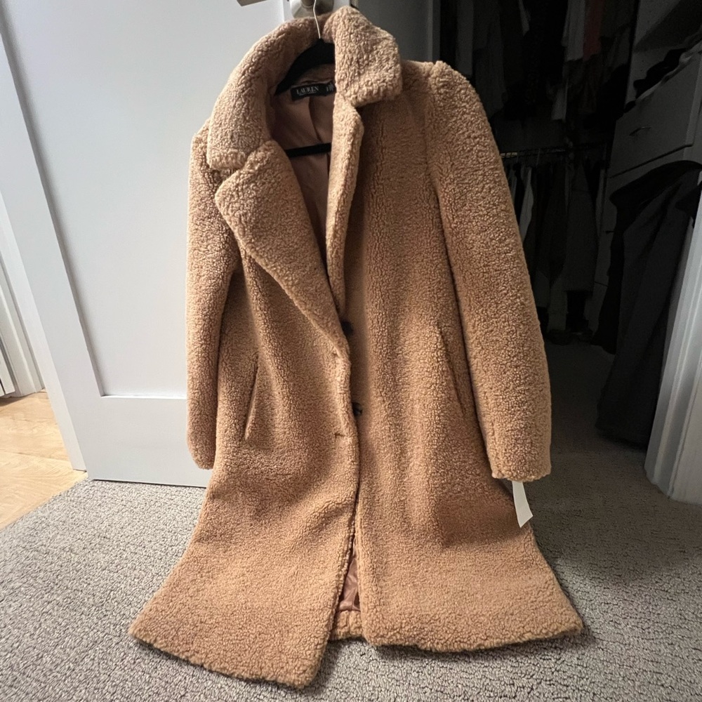 Ralph Lauren women’s S brown/tan Teddy trench coat